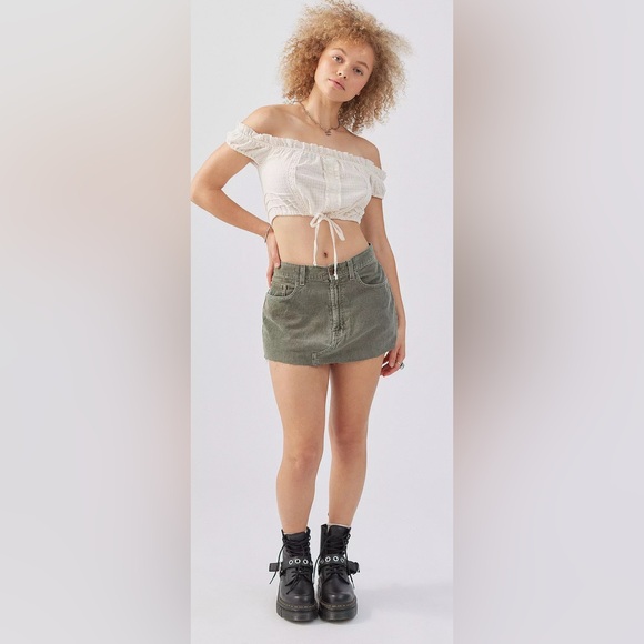 Urban Outfitters Natasha Crop Top Ivory. Size Small NWOT - Picture 4 of 17